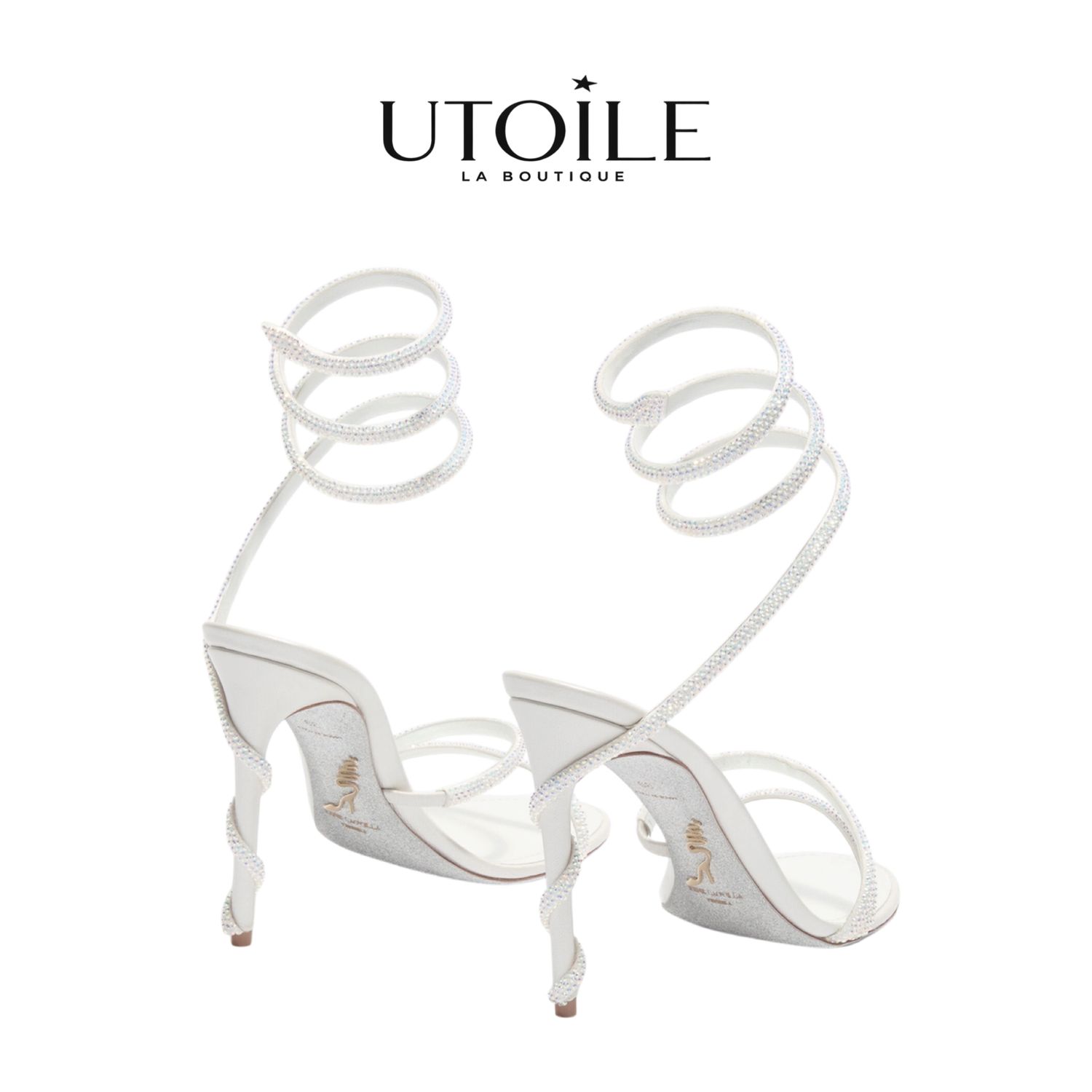 Rene Caovilla Margot White Sandal 105