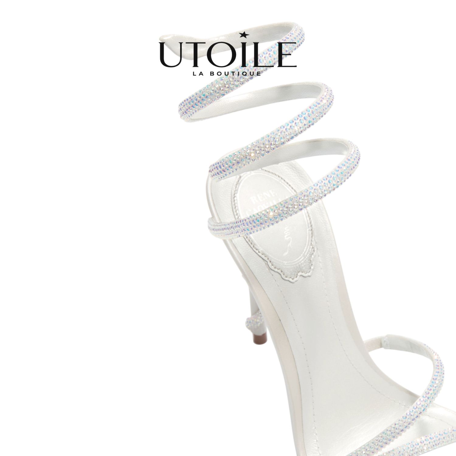 Rene Caovilla Margot White Sandal 105