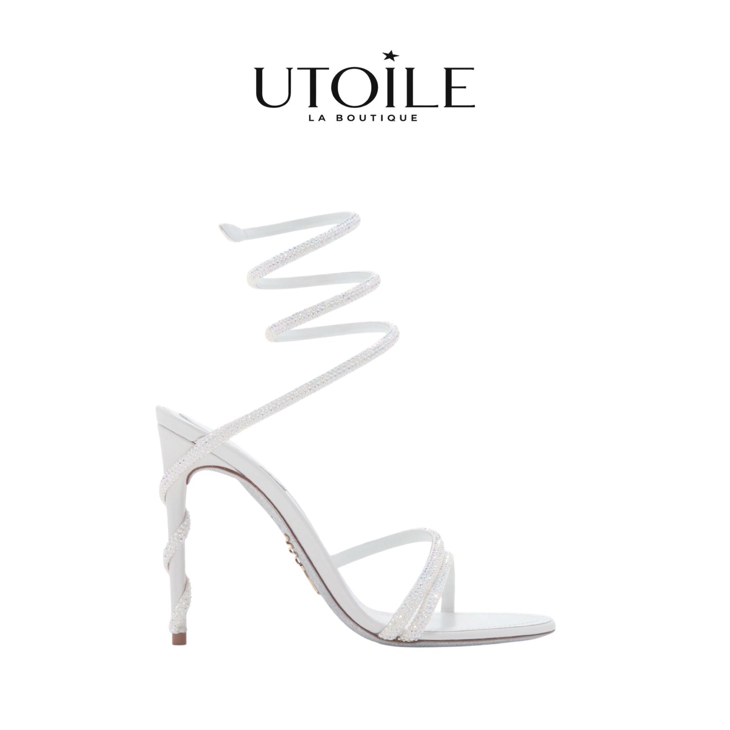 Rene Caovilla Margot White Sandal 105