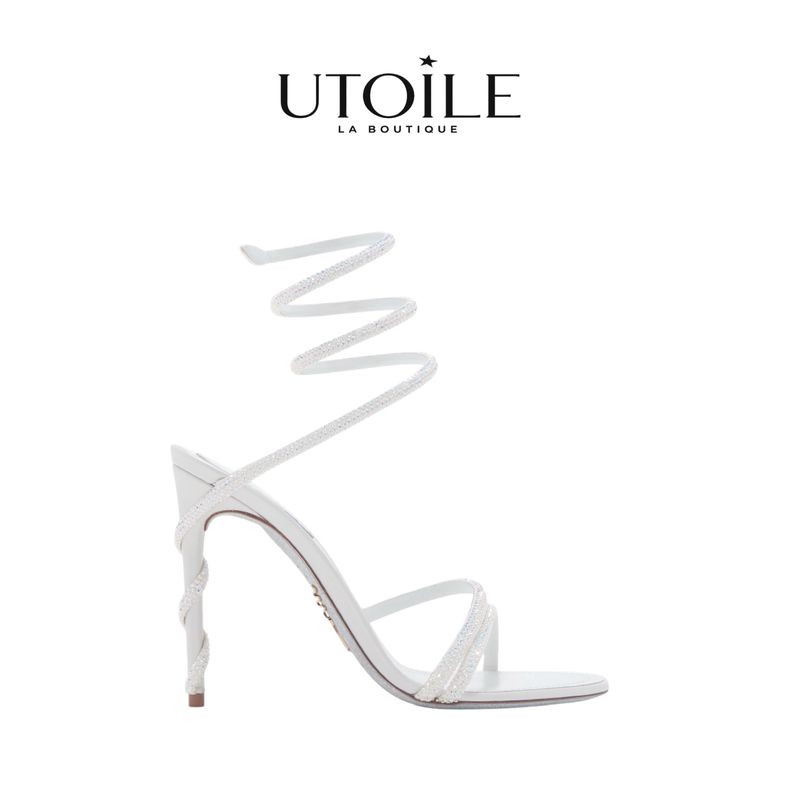 Rene Caovilla Margot White Sandal 105