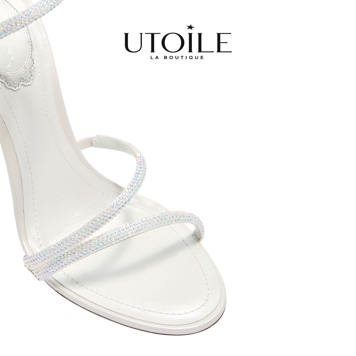 Rene Caovilla Margot White Sandal 105