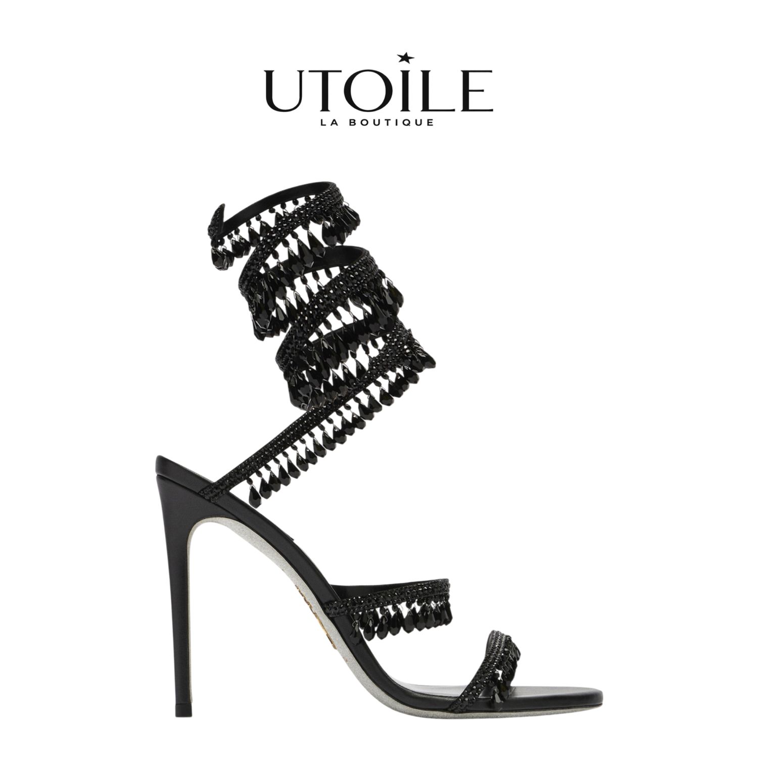 Rene Caovilla Chandelier Ivory Sandal 105