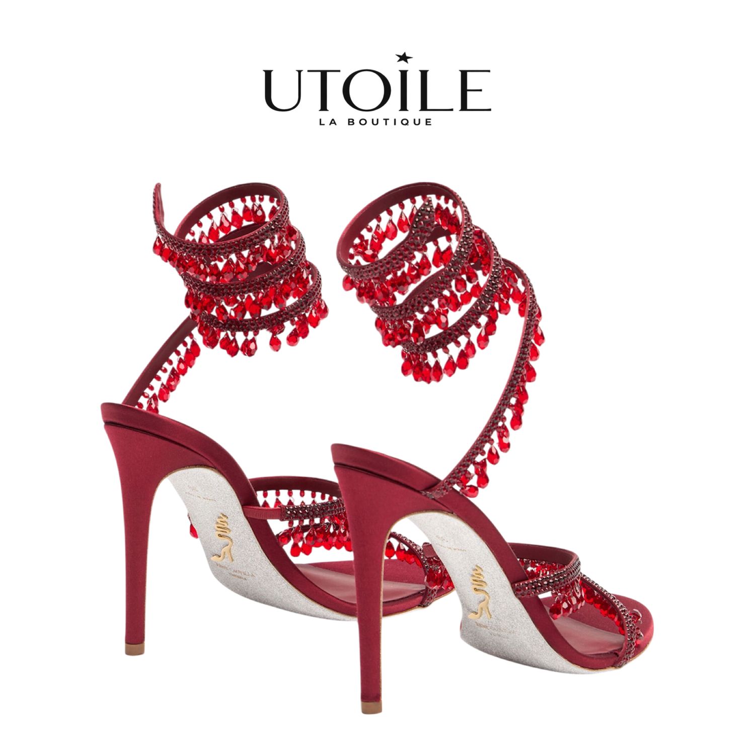 Rene Caovilla Chandelier Ivory Sandal 105