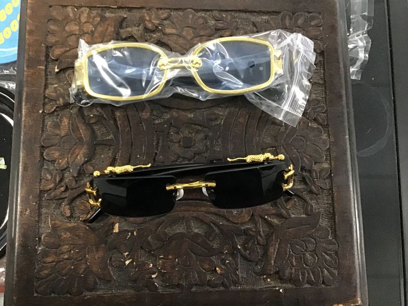 Gold Rim Sunglasses
