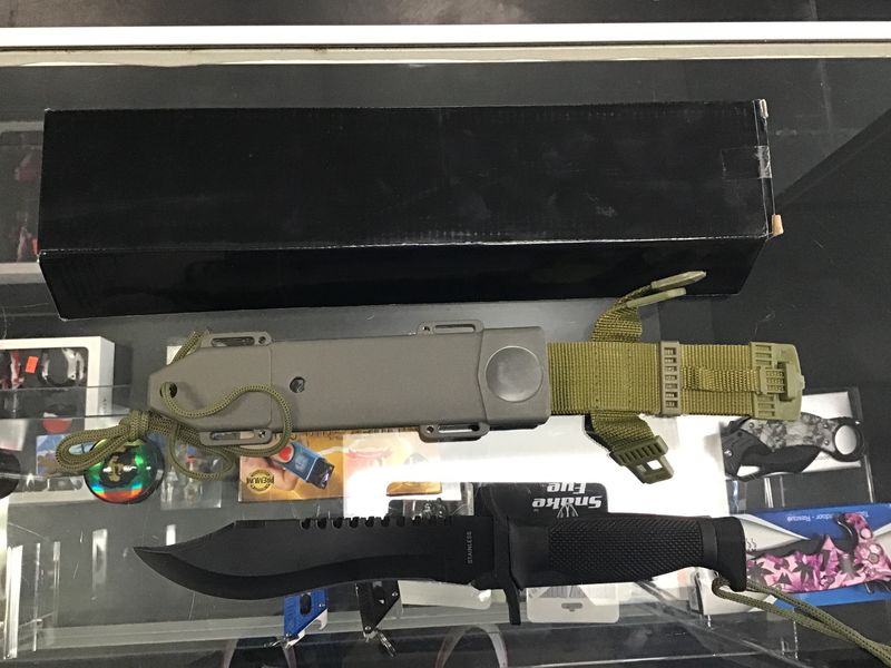 12” Military Survival Bowie Hunting Knife w/ Sheath