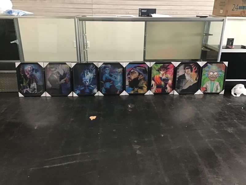 3D with Frame wall Art