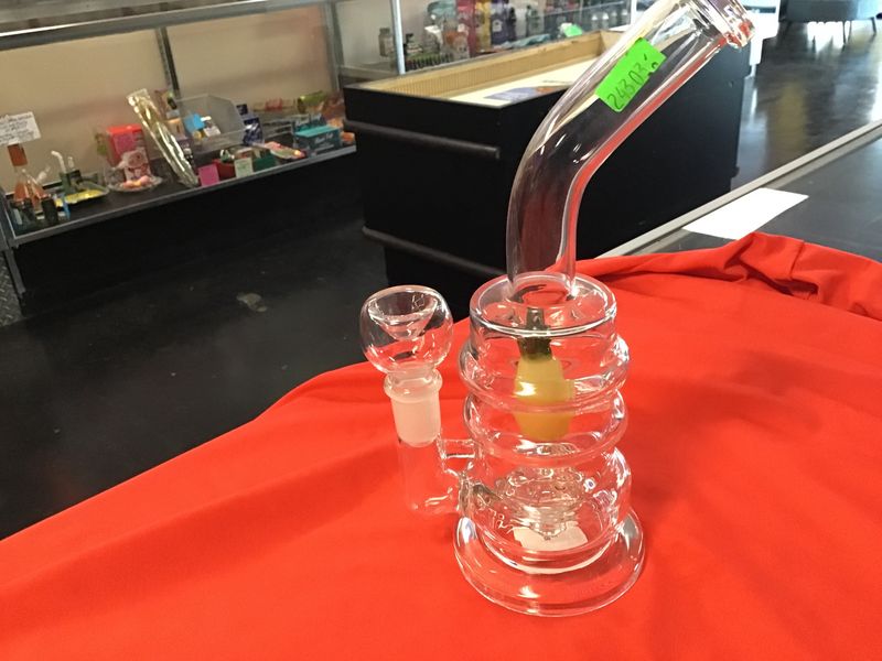 Glass water pipe Slime show