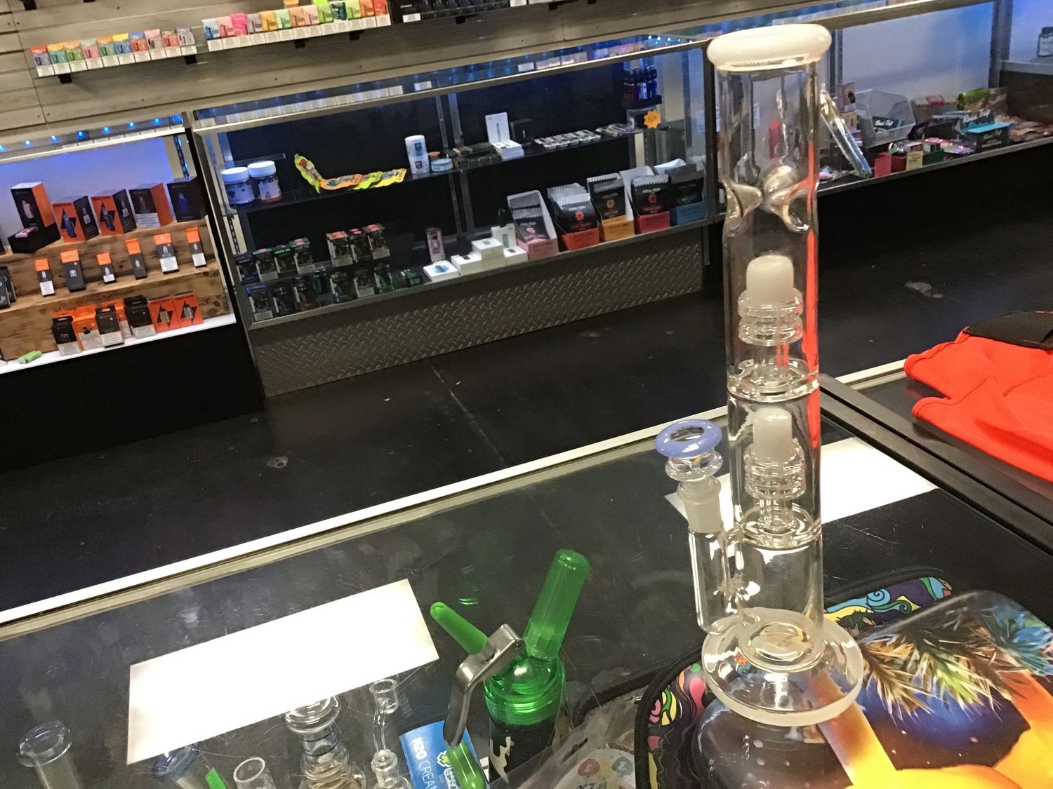 Glass double filter pipe 12”