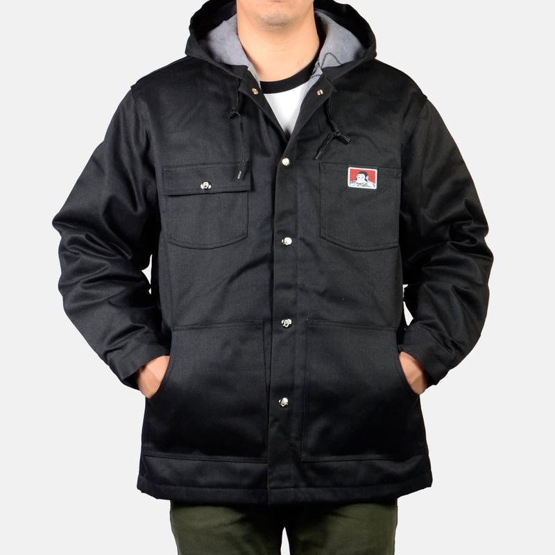 Ben Davis Hooded Snap Front Jacket