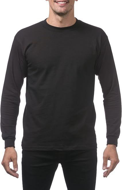 Pro Club Long Sleeve, Colour: Black, Size: XSmall