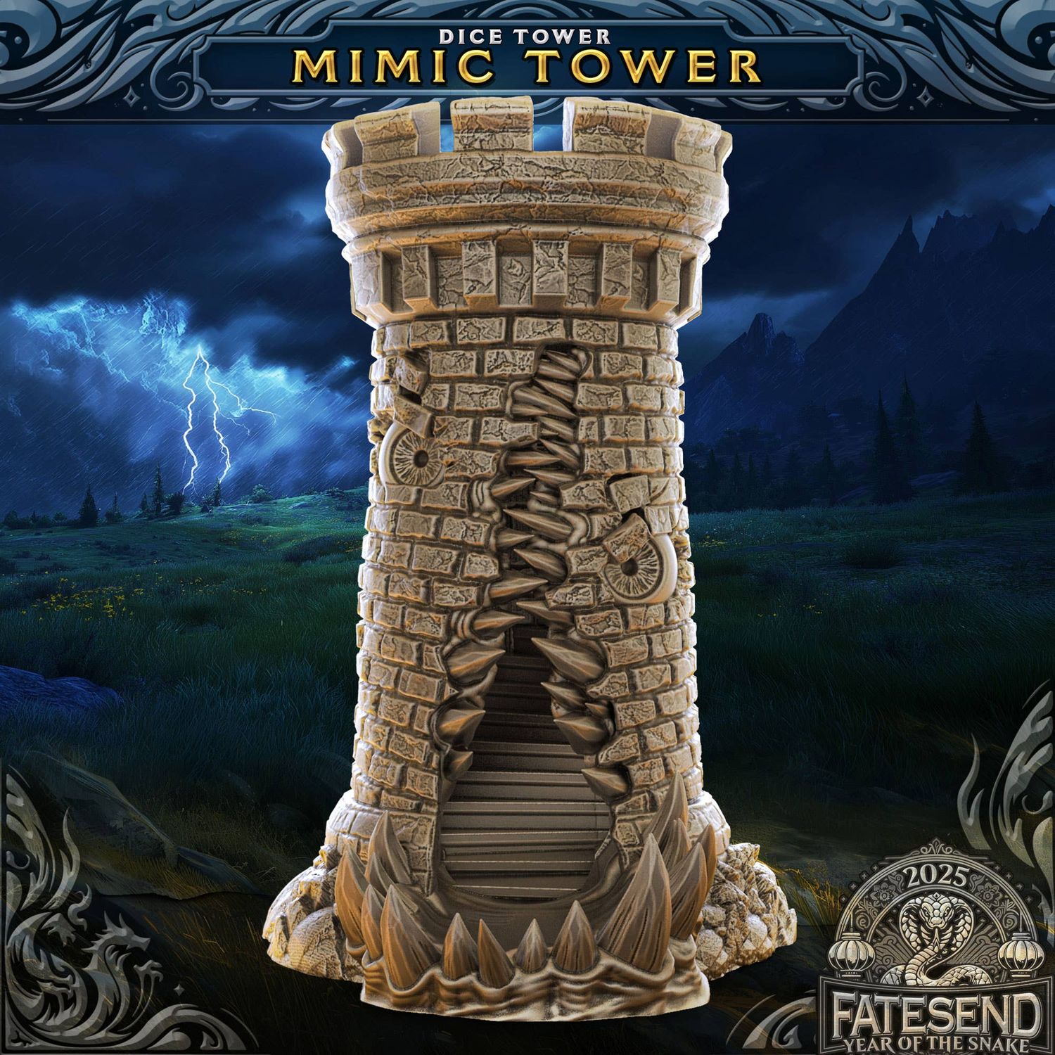 Mimic Dice Tower | TTRPG, D&amp;D, Pathfinder, CoC