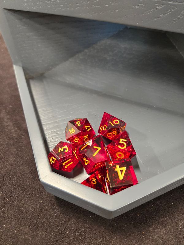 Stash's Special - Gold Flecked 7 Piece Dice Set