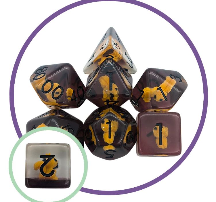 Squirrel Inclusion Dice Set