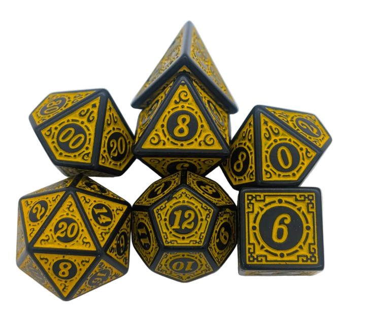 Zoltar Dice Set, Colour: Yellow
