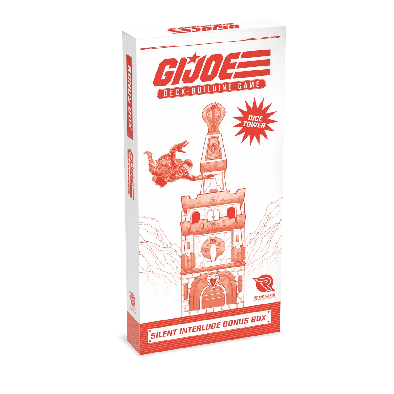 G.I. JOE Deck-Building Game Cobra Silent Castle Dice Tower