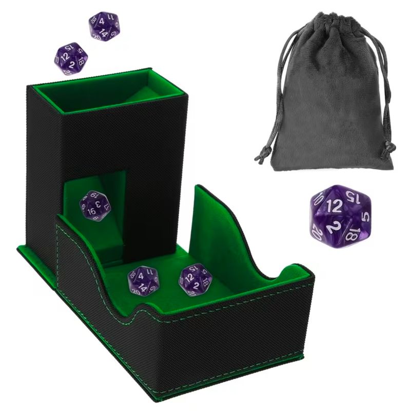 Folding Dice Tower, Tray, &amp; Bag Set