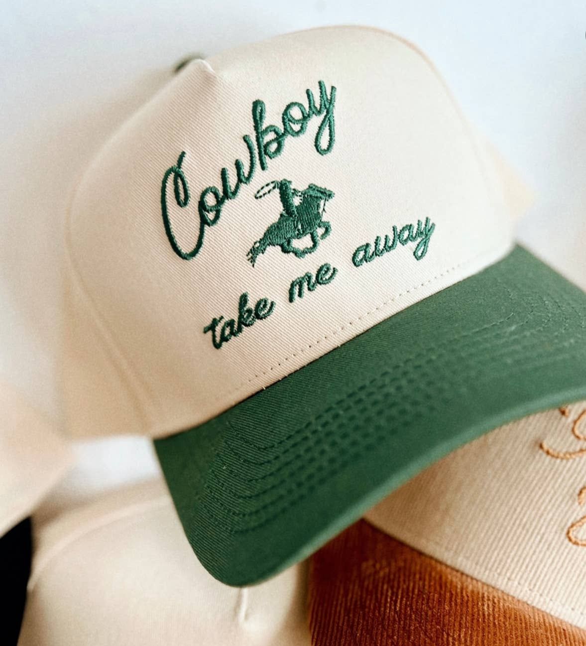 Cowboy Take Me Away Embroidered Hat