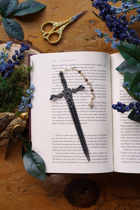 Starfall Blade Faux Leather Bookmark