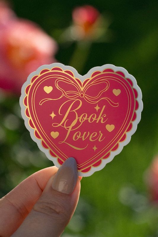 Book Lover Gold Foil Vinyl Sticker- Bookish Kindle Sticker