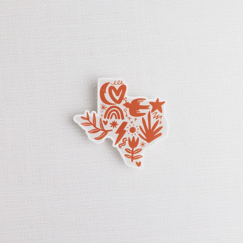 Texas to the Moon &amp; Back Sticker