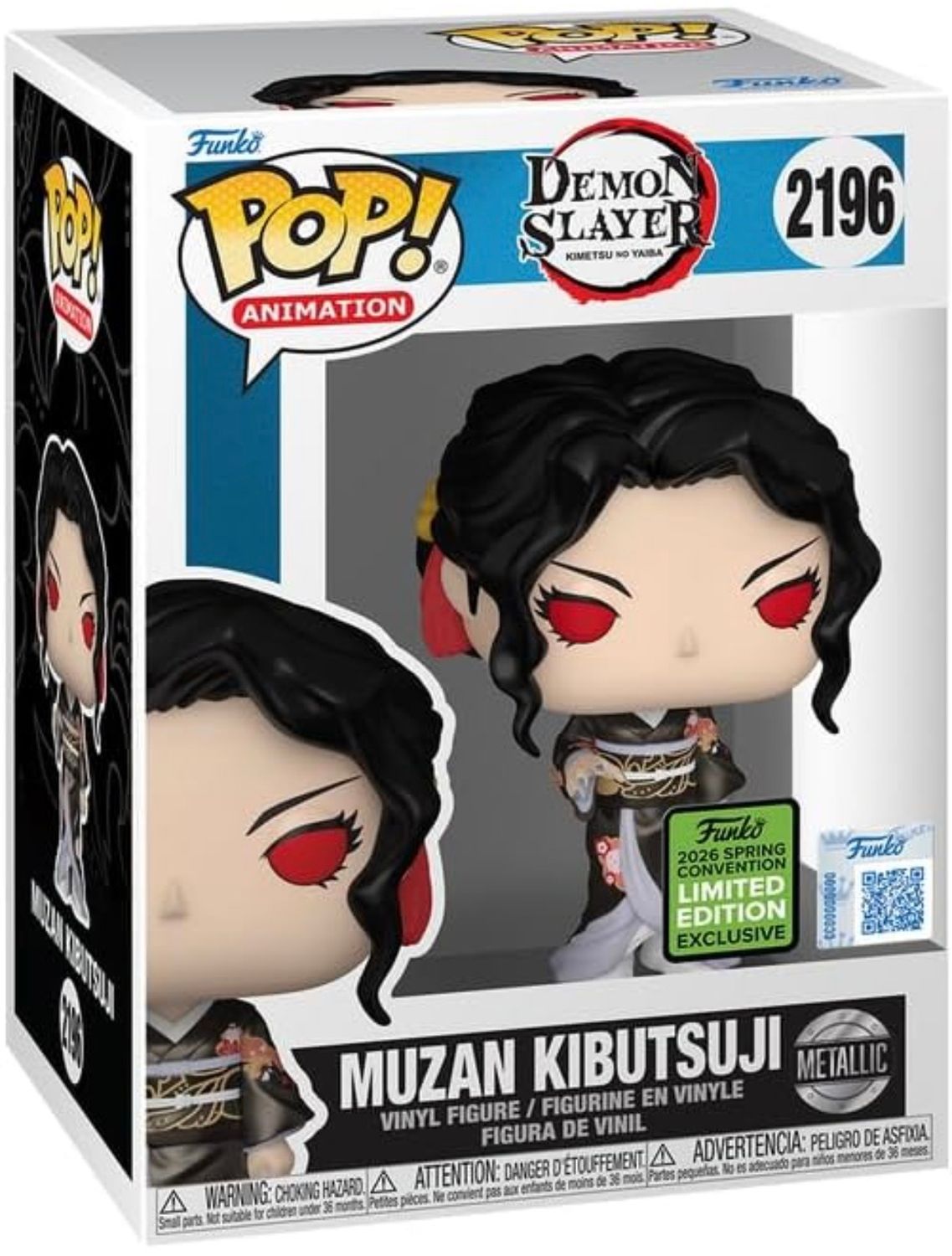 Funko POP! Demon Slayer – Muzan Kibutsuji 2196 (metallic) Special Edition / Spring Convention 2026