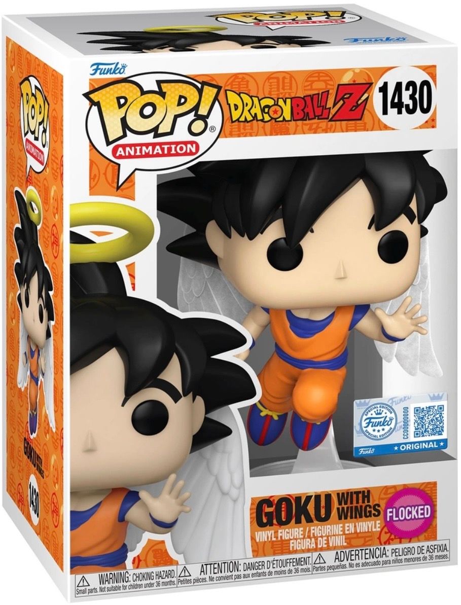 Funko POP! Figur 1430 Dragon Ball Z Goku mit Flügeln (Flocked)
