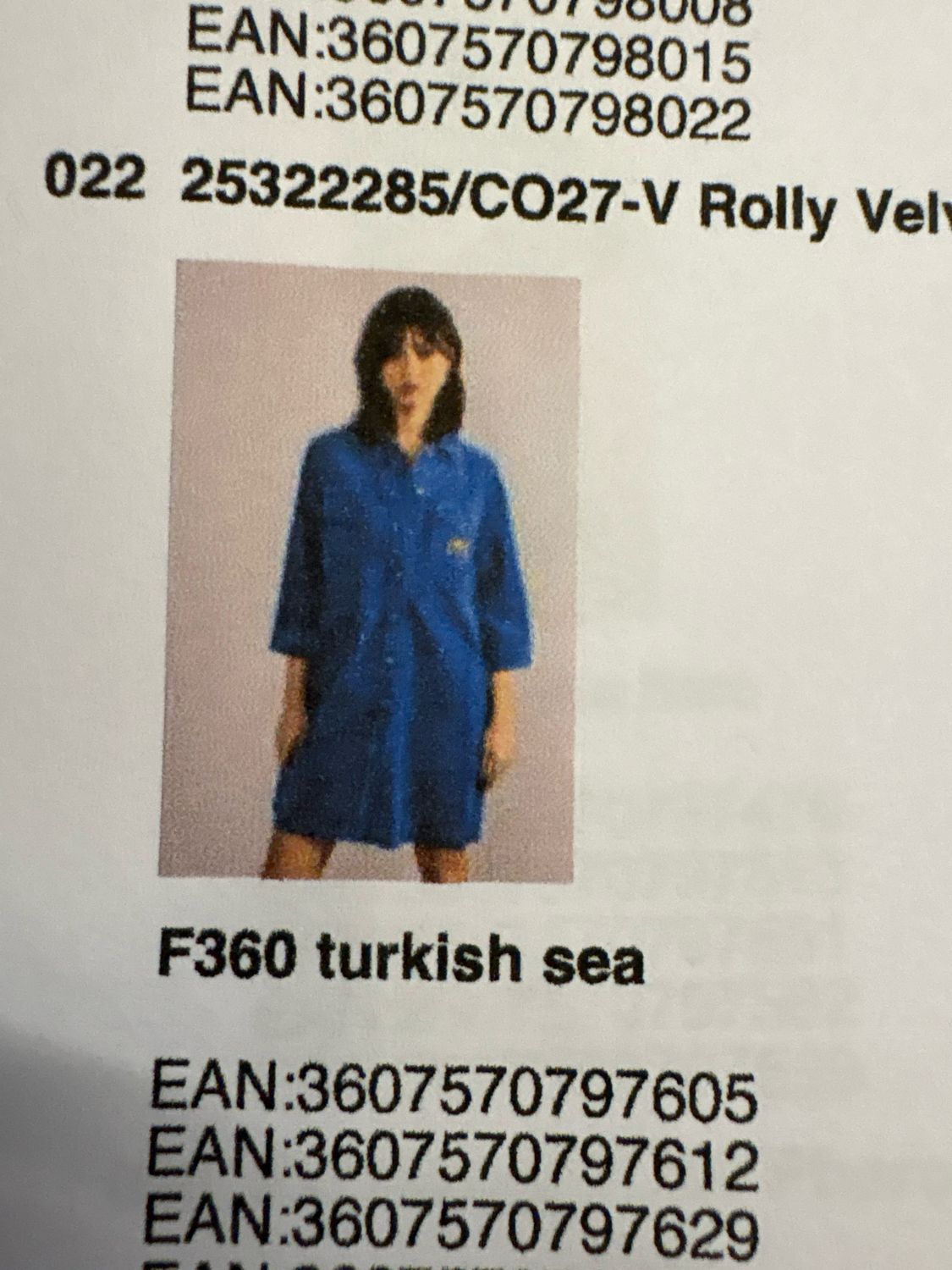 Robe ROLLY VELVET