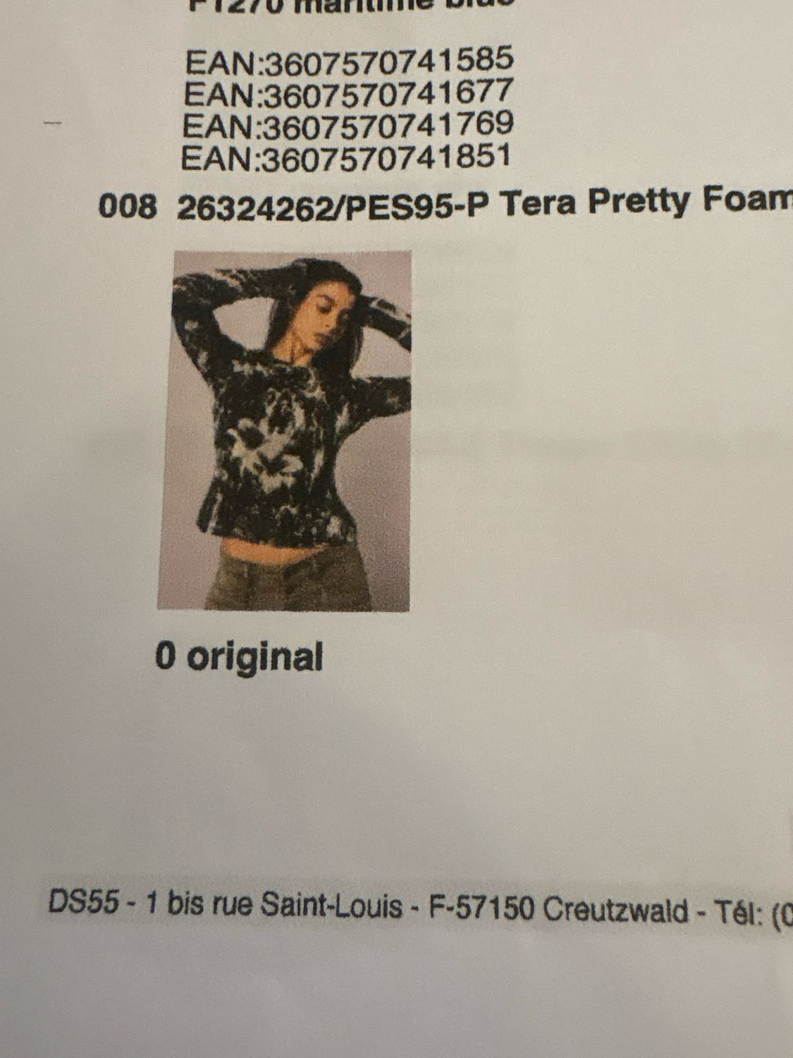 Top TERA PRETTY FOAM