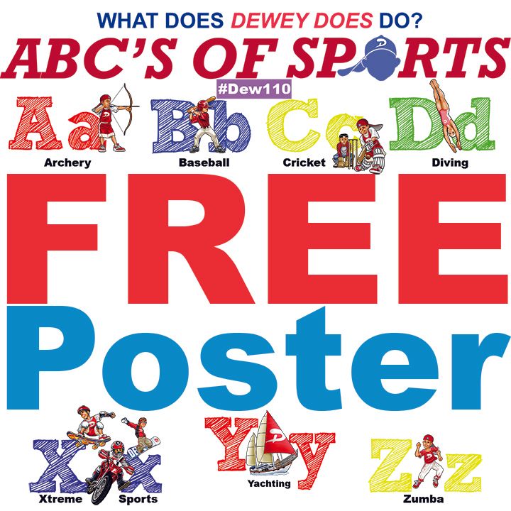 What does Dewey Does do? ABC Sports Poster 17 x 34