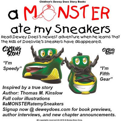 a Monster ate my Sneakers Children's Story Book