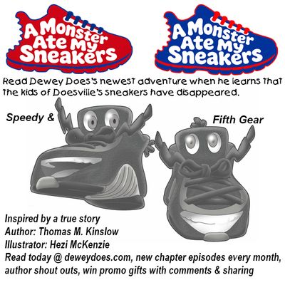 a Monster ate my Sneakers Children's Story Book Tees
