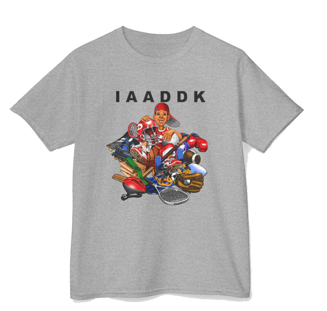 IAADDK: I Am a Dewey Does Kid Sport Gray Premium Tee
