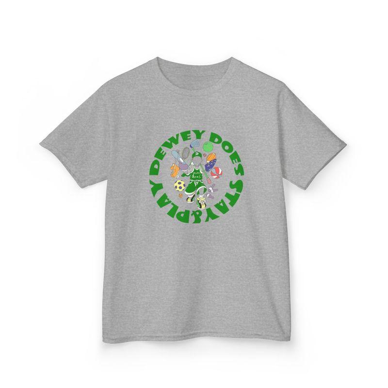 Dewey Does Stay & Play Green All Sports Tee