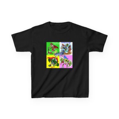 ​Defenders of Doesville – 4-Square Heroes Tee (Black Only)