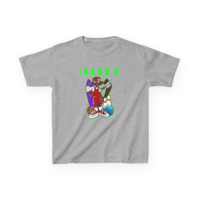 Keeping Life 100 "I Am A Dewey Does Kid" IAADDK Green Outline Gray Tee
