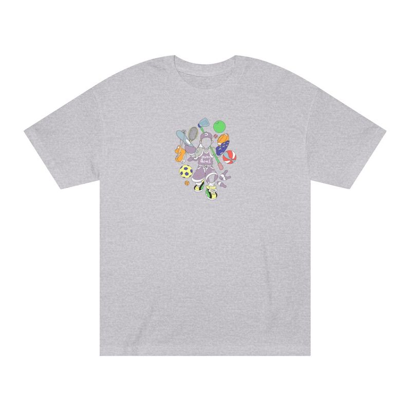 Dewey Does All Sport Purple - Life is a Sport Full Back Print Tee