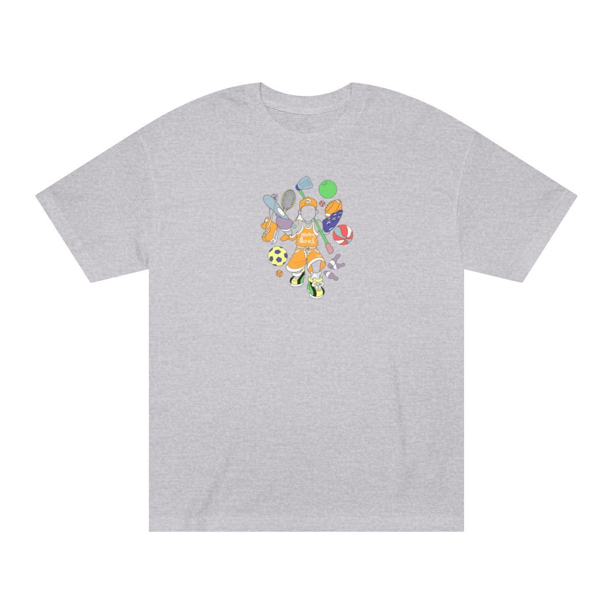Dewey Does All Sport Orange - Life is a Sport Full Back Print Tee