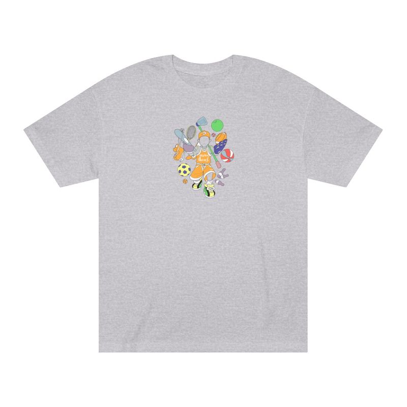 Dewey Does All Sport Orange - Life is a Sport Full Back Print Tee