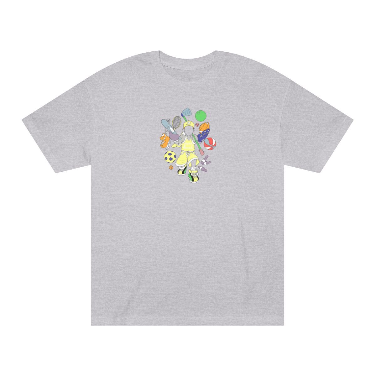 Dewey Does All Sport Yellow - Life is a Sport Full Back Print Tee