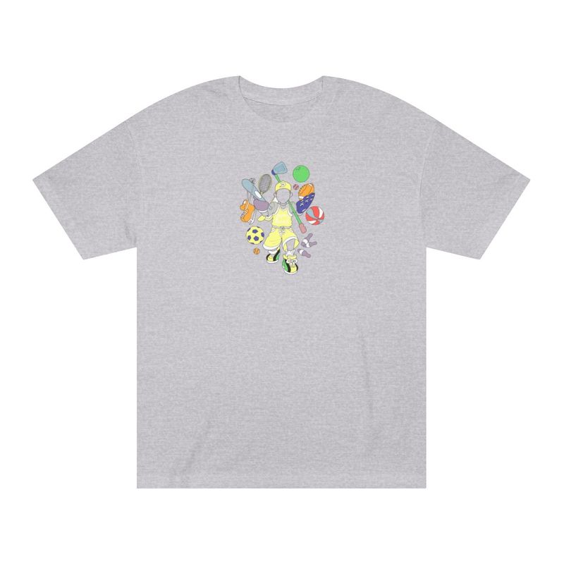 Dewey Does All Sport Yellow - Life is a Sport Full Back Print Tee