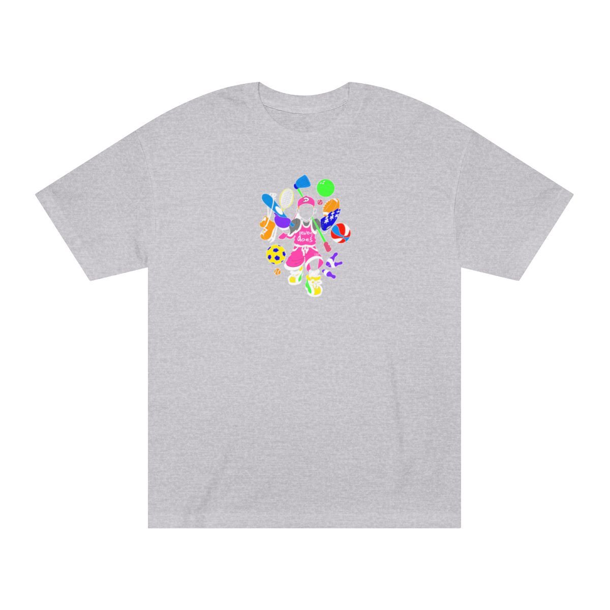 Dewey Does All Sport Hot Pink - Life is a Sport Full Back Print Tee