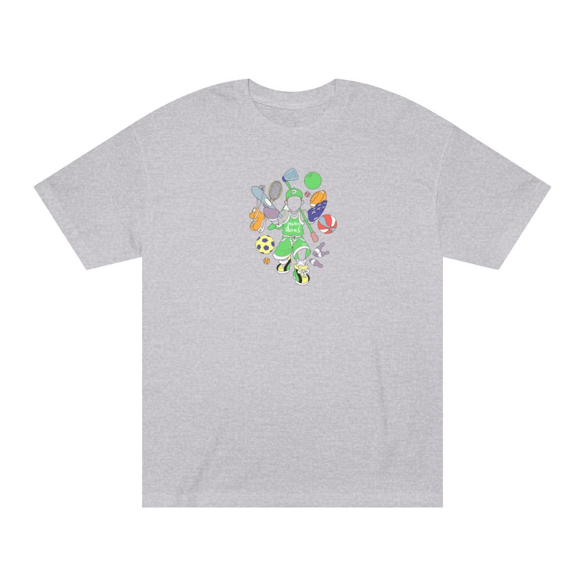 Dewey Does All Sport Green - Life is a Sport Full Back Print Tee