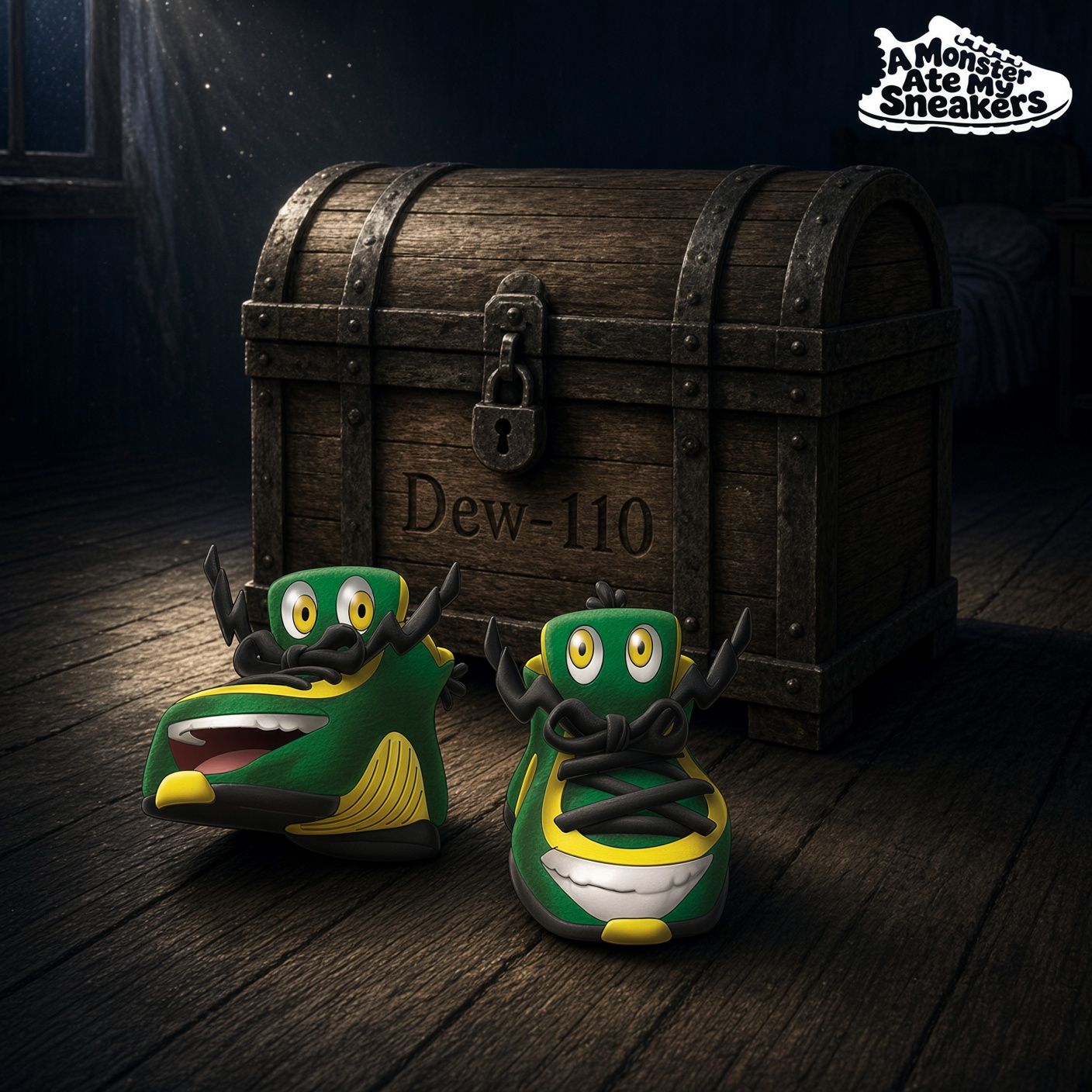 'a MONSTER ate my Sneakers' @DeweyDoes.com (a children's story book)