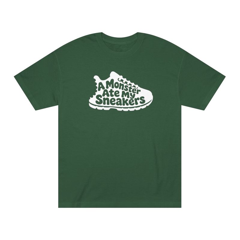 a MONSTER ate my Sneakers White Print collectable colors