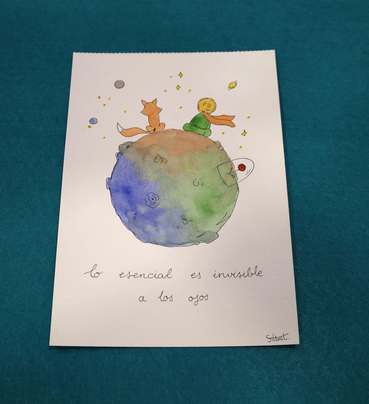 Ilustración pintada a mano