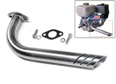 Header Exhaust Pipe for Go Kart Predator 301cc &amp; 420cc GX Honda 240, 270 &amp; 390