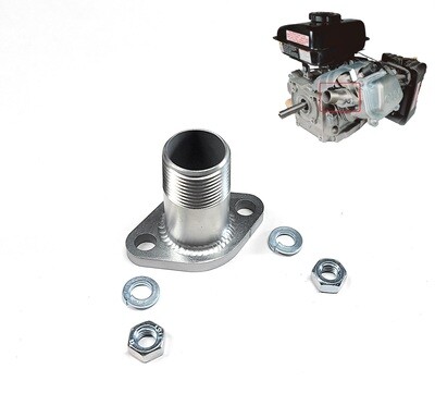 Predator 79cc Harbor Freight SS NPT Threaded 3/4 Exhaust adaptor.