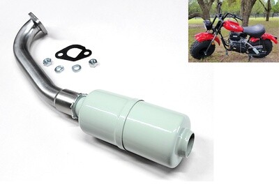 Exhaust With Muffler for: Massimo MB200 Mini Bike.