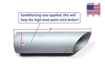 Exhaust tip ((Weld it your self)) for small exhaust pipe, gokart and mini bikes.