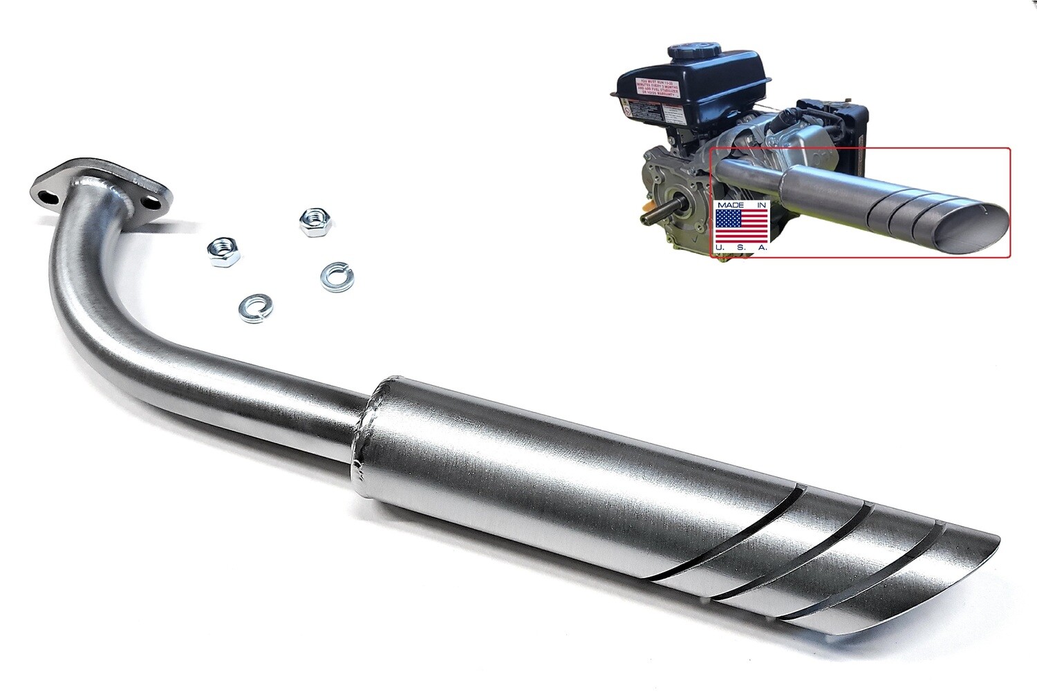 Exhaust Pipe For, Predator 79cc 3HP, Go Kart &amp; mini bikes (Predator 3hp only)
